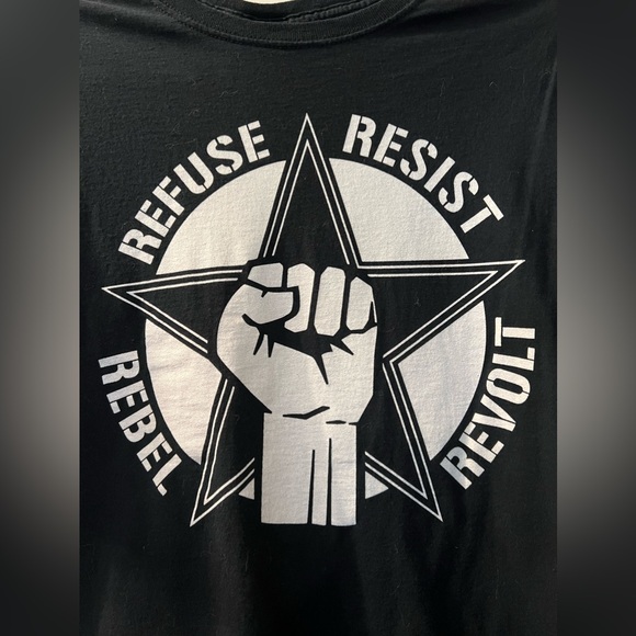 Refuse Resist Rebel Revolt Tee - Picture 2 of 2